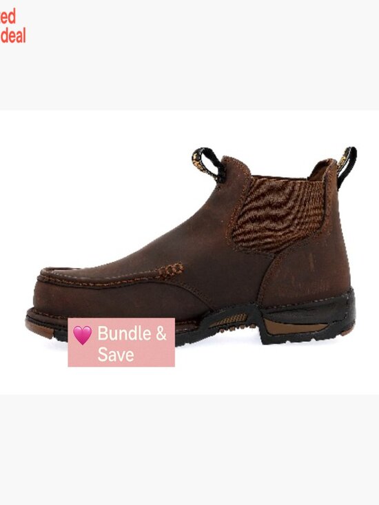 Waterproof Chelsea Work Boots Full-Grain Leather Pull-On EH Safety main image 5